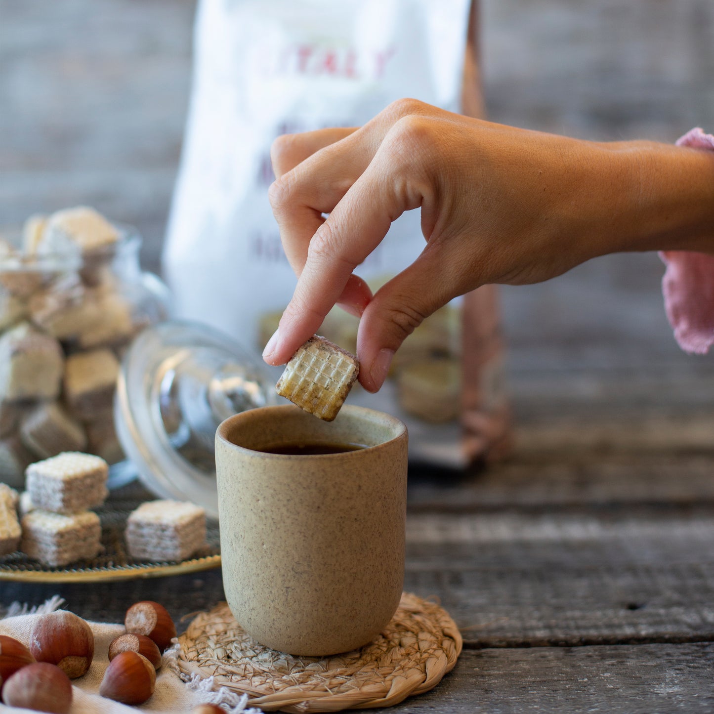 Galleta oblea avellana