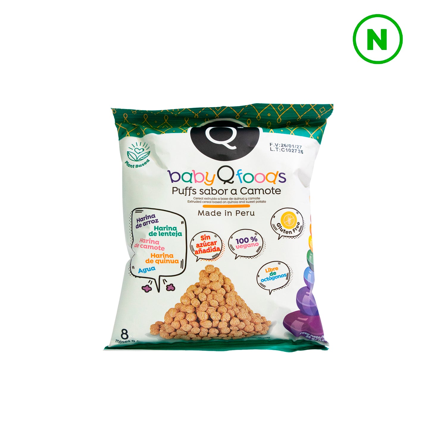 Puffs sabor camote