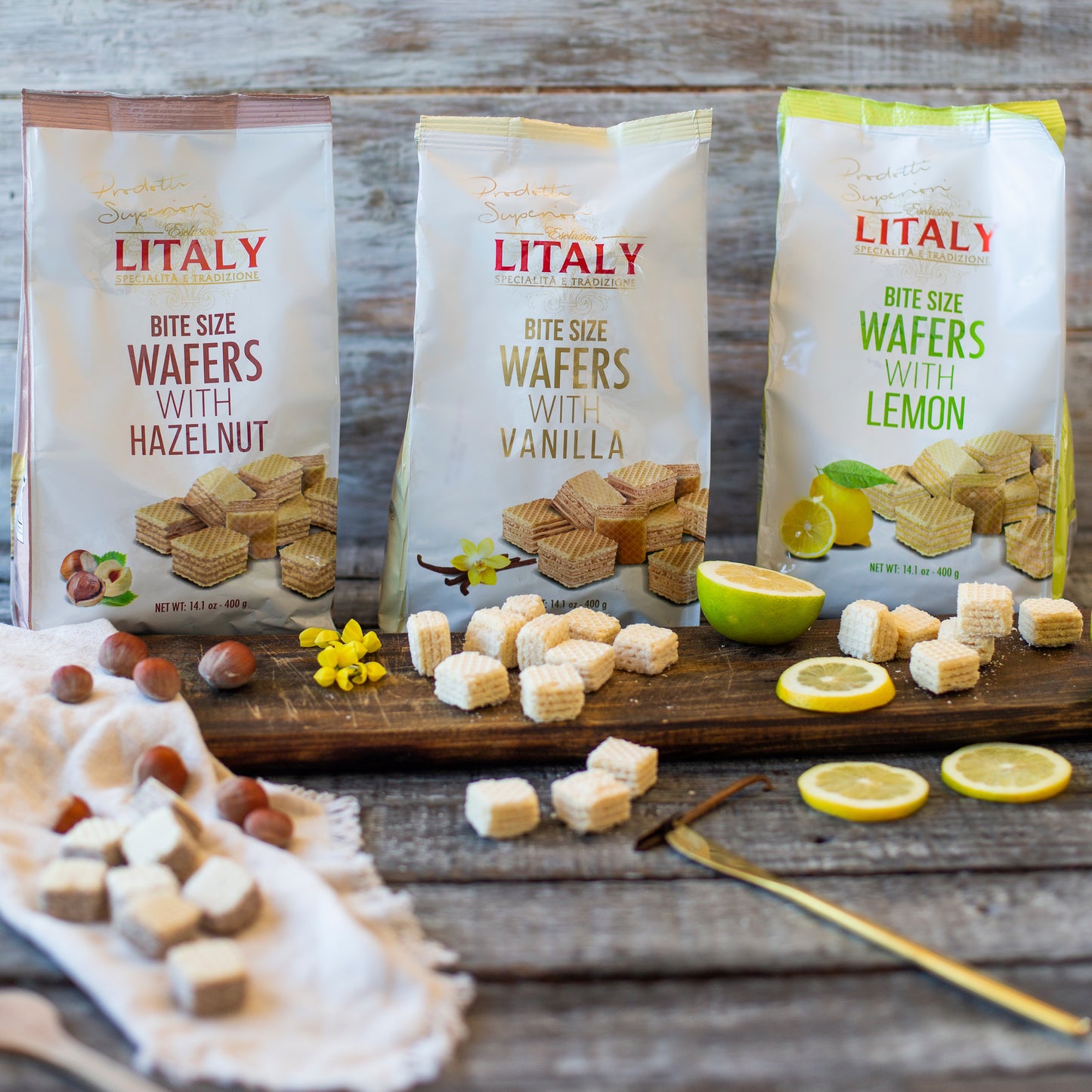 Galleta oblea limón