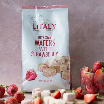 Galleta oblea frutilla