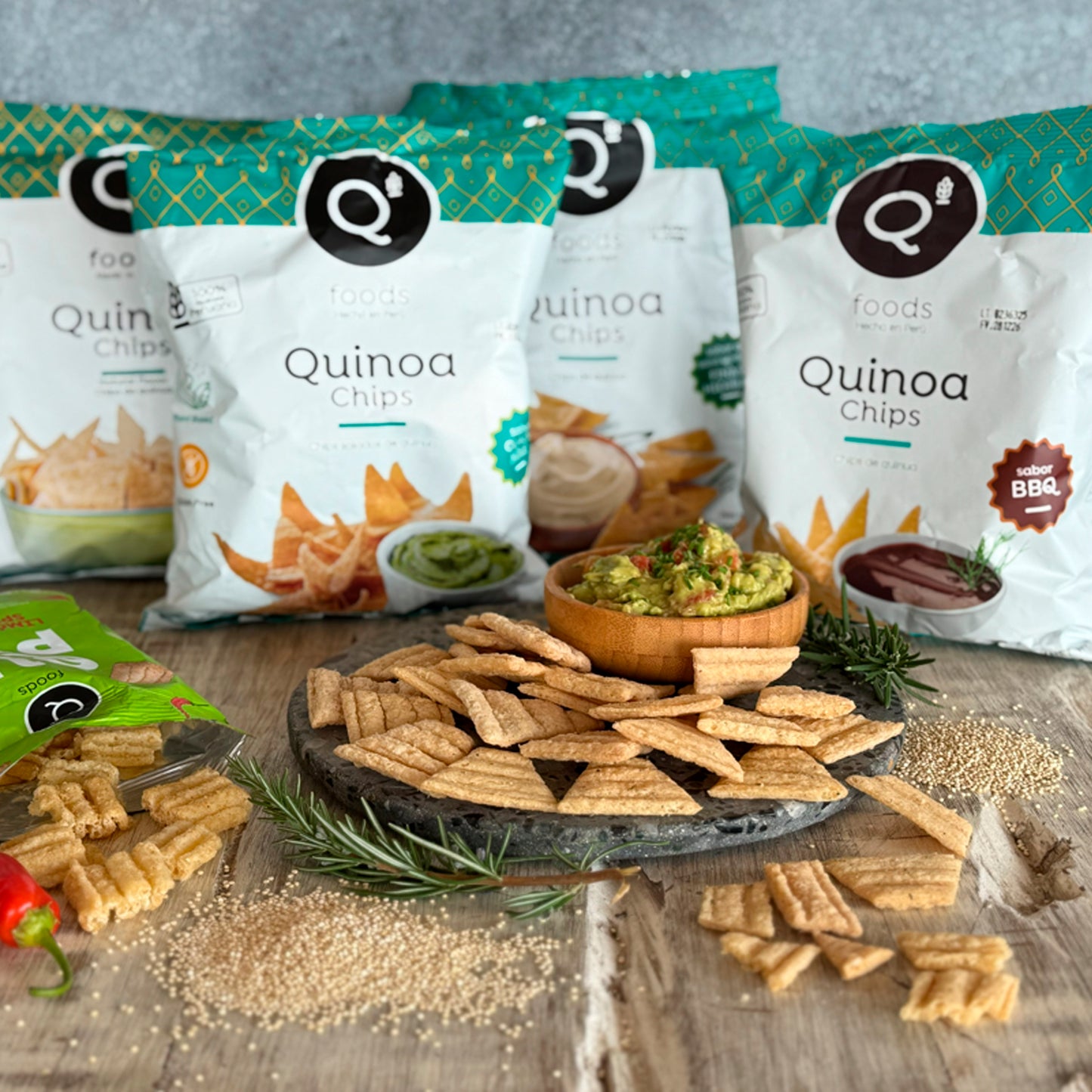 Chips de quinoa Guacamole 100g