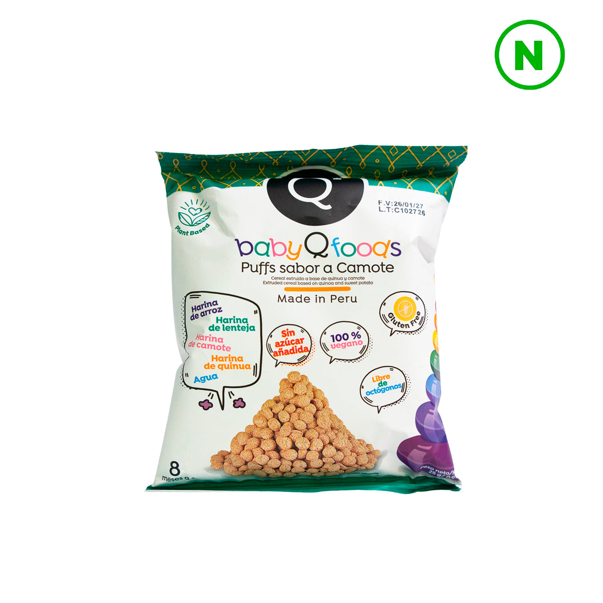 Puffs sabor camote