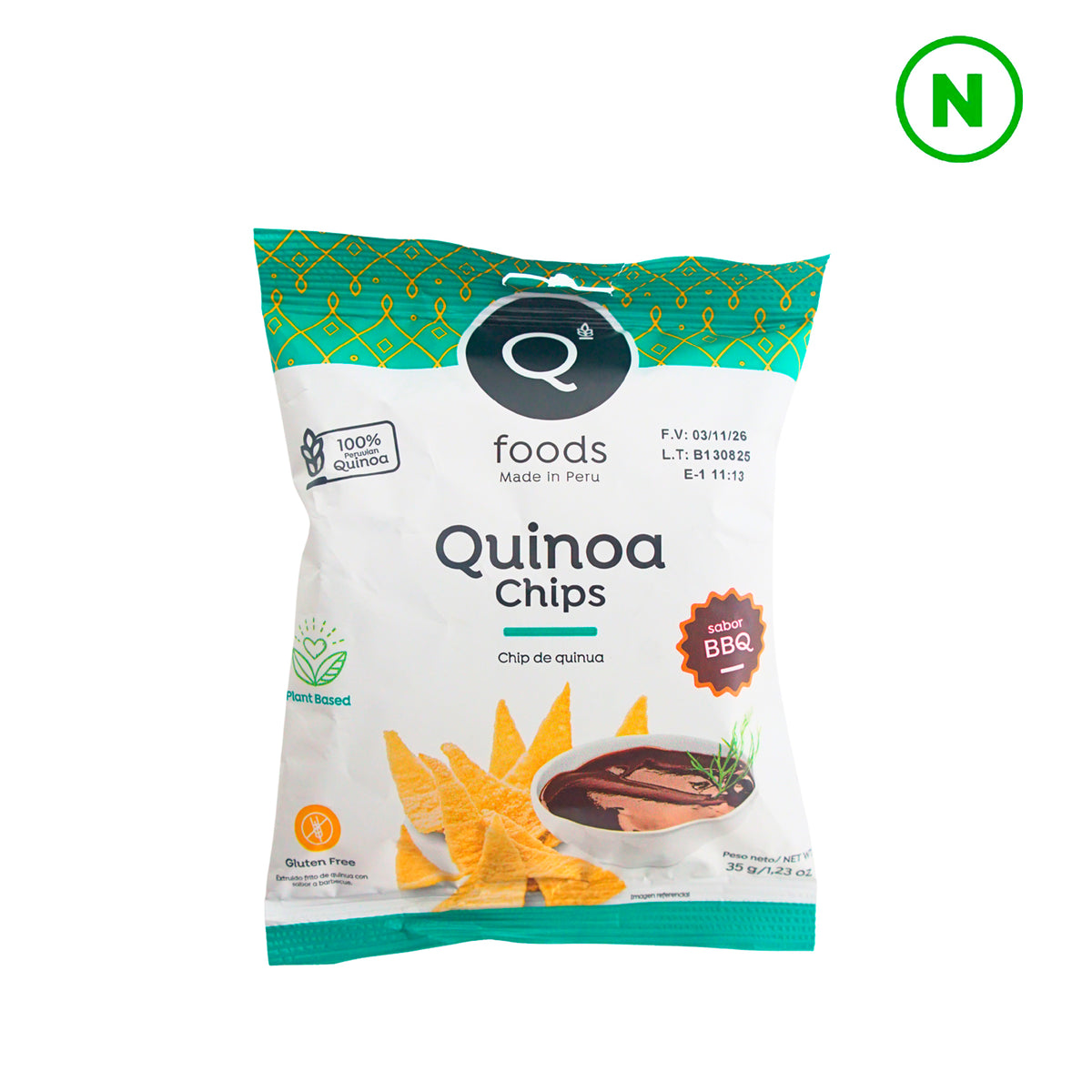 Chips de quinoa BBQ 35g