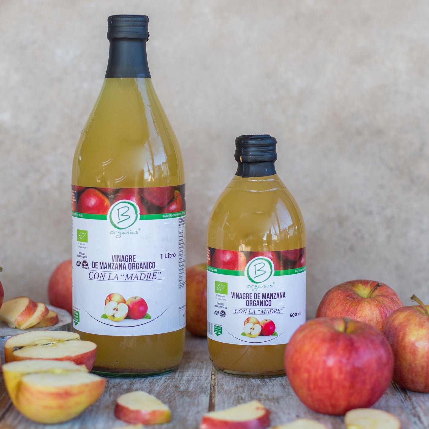 Vinagre manzana orgánico 1L