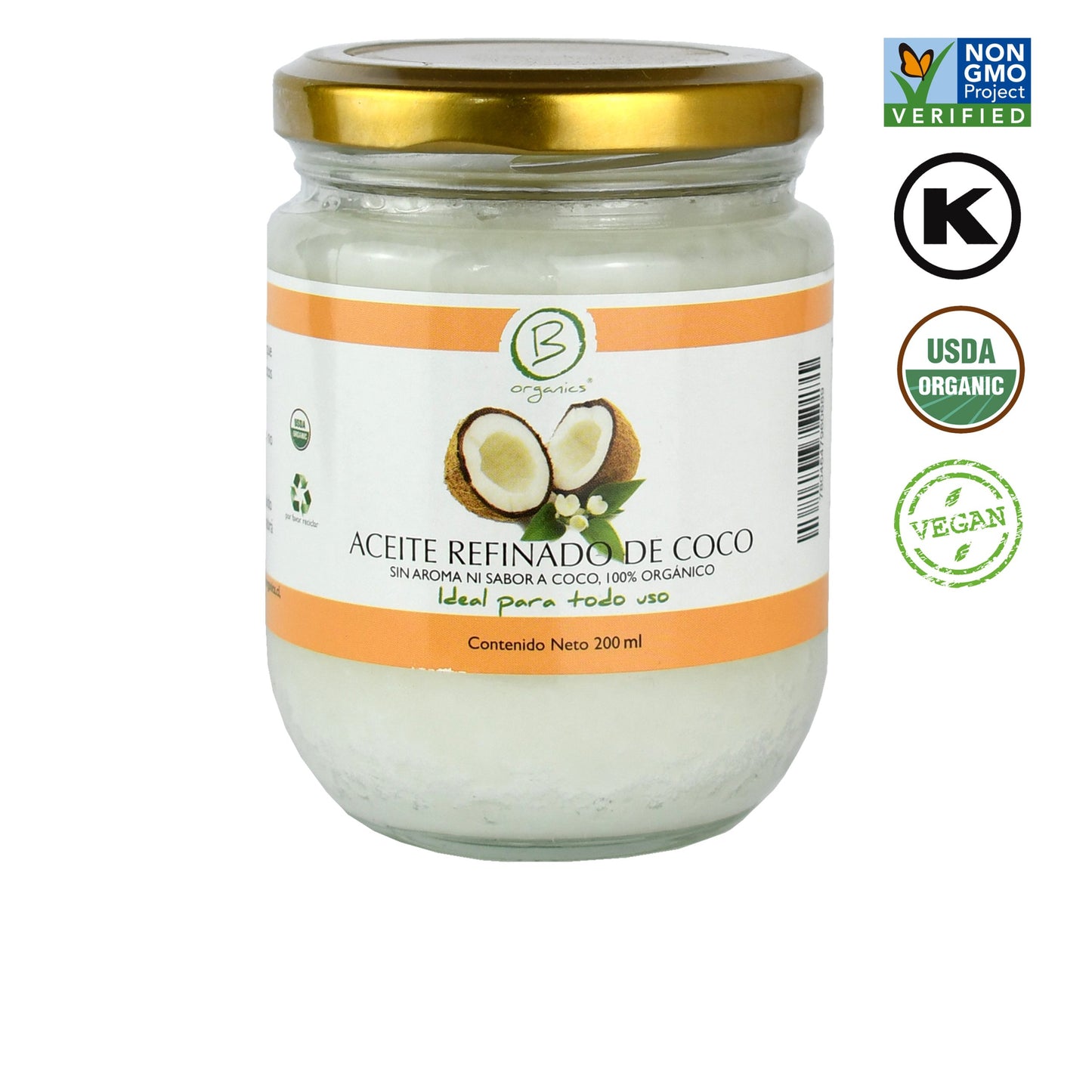 Aceite Refinado de Coco 200 ml